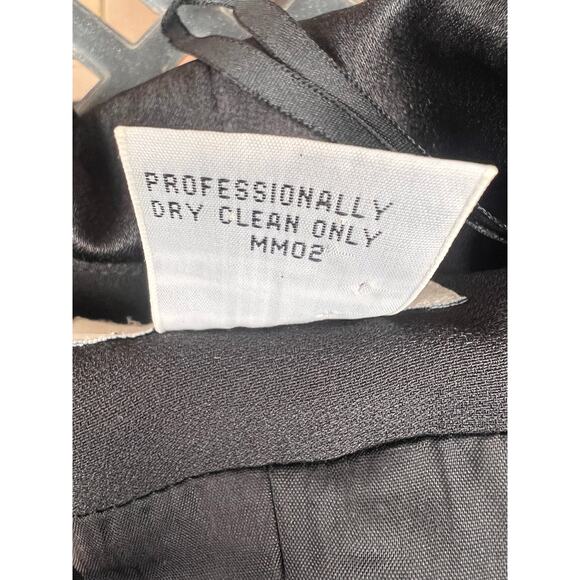 Vintage Chaus Dresses Black Short Sleeve Button Up Maxi Formal Dress Size 10 - Picture 5 of 8